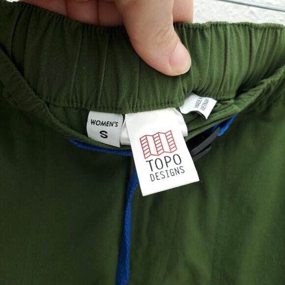 Topo Designs Green Women's Shorts - Picture 5 of 13